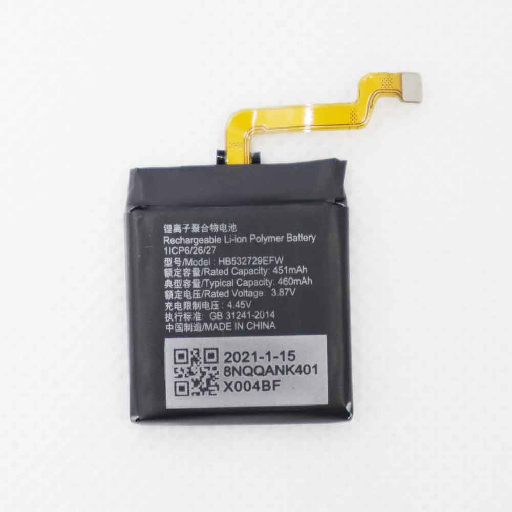 3.87V 4.45V 451mAh Huawei GT2 Pro Smart Watch Replacement Battery