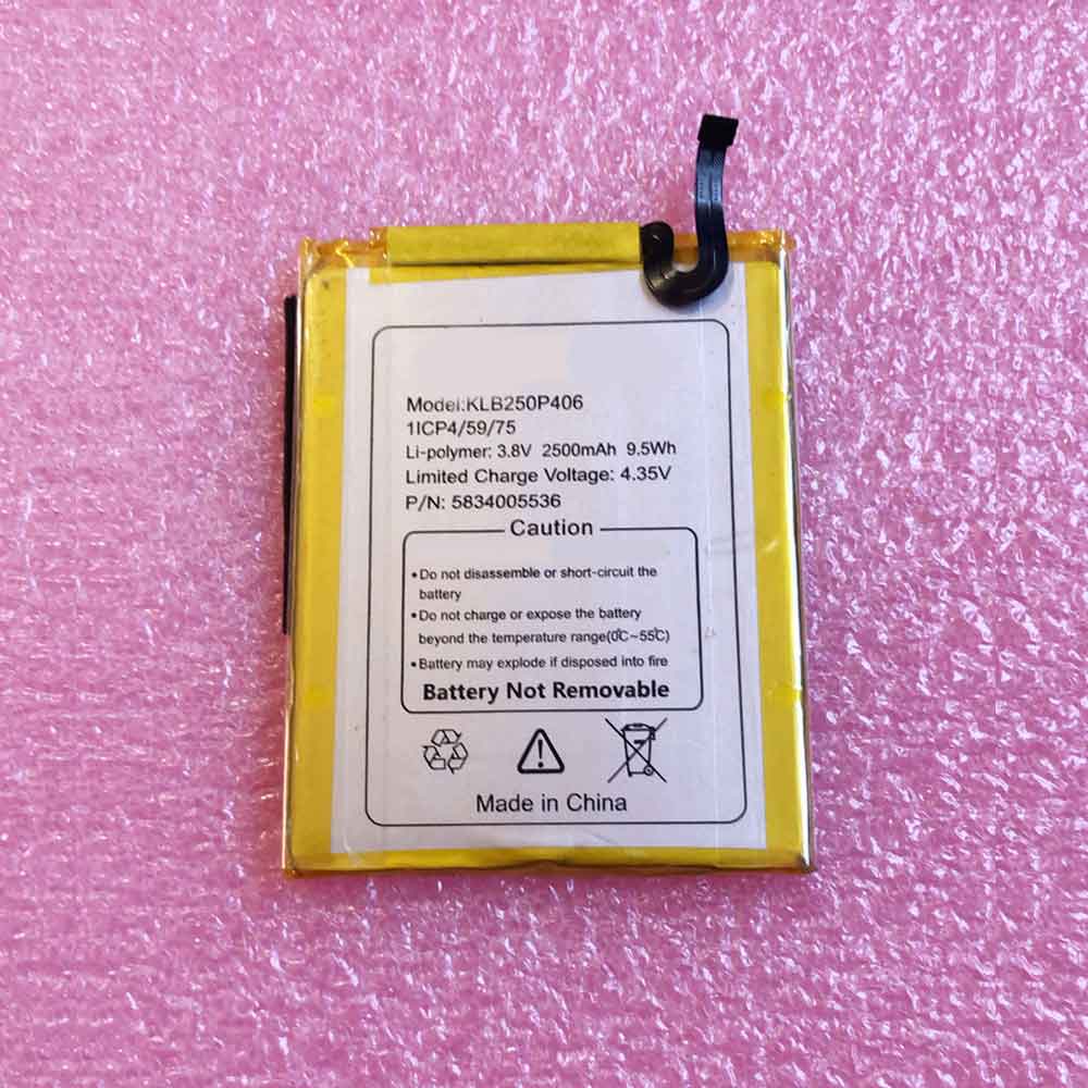3.8V 4.35V 2500MAH 9.5WH Konka KLB250P406 Replacement Battery