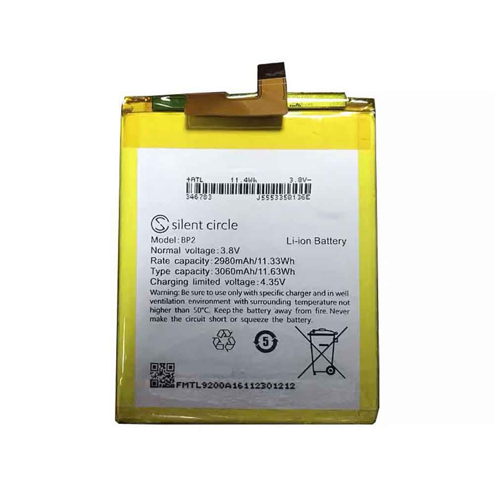 3.8V 4.35V 2980MAH 11.33WH BP2 Smartphone Battery for Blackphone 2