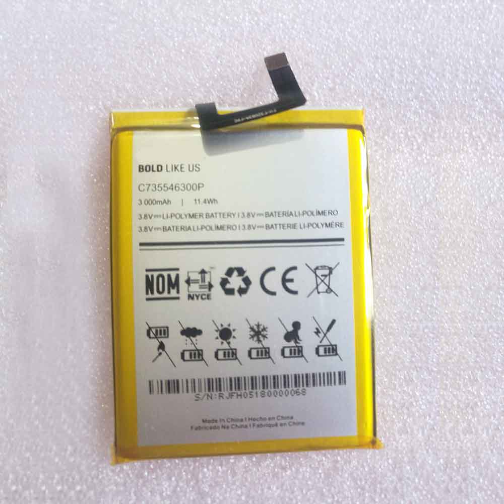 3.8V 3000MAH 11.4WH C735546300P Smartphone Battery for BLU Bold Like Us