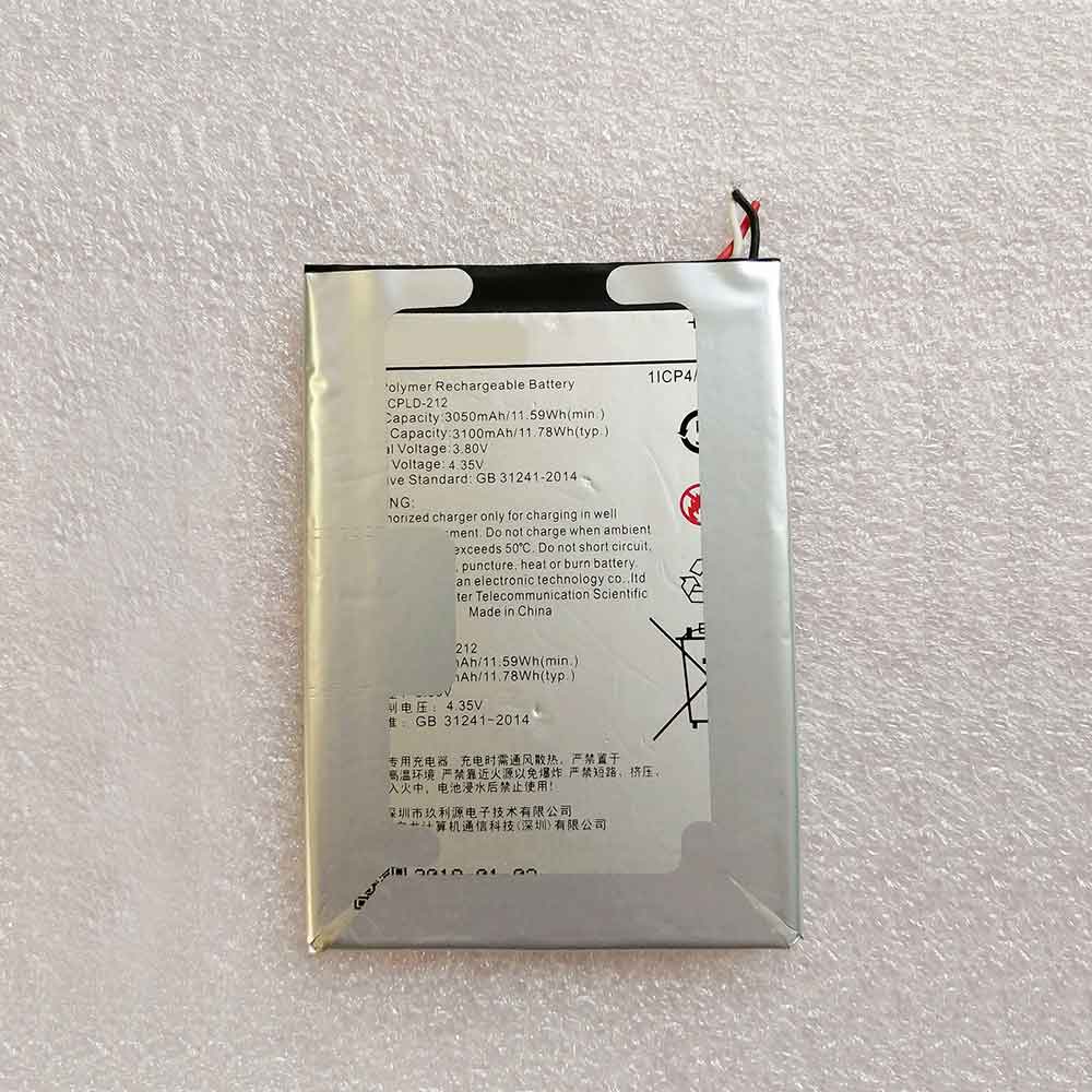 3.8V 4.35V 3050MAH 11.59WH COLD-212 Smartphone Battery for Coolpad COLD-212