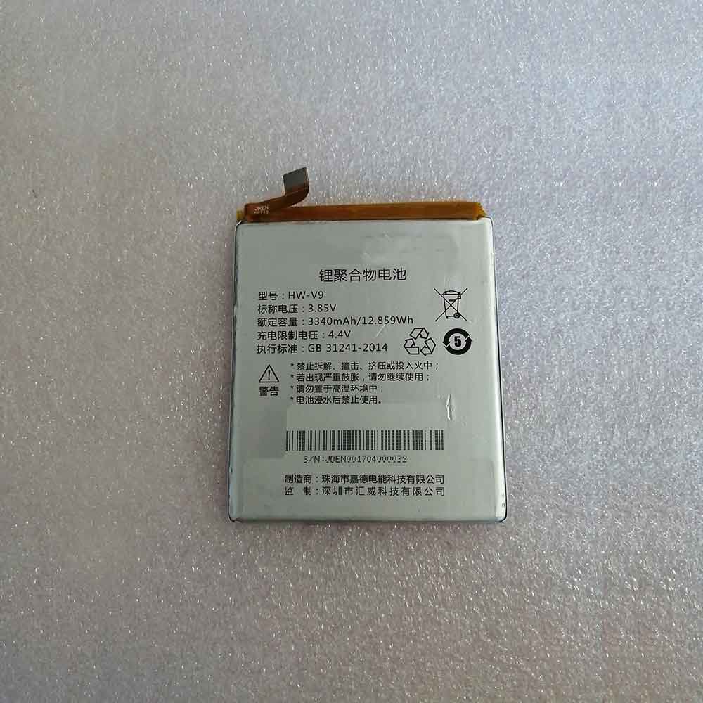 3.85V 4.40V 3340MAH 12.859WH hw-v9 Smartphone Battery for Homecare hw-v9