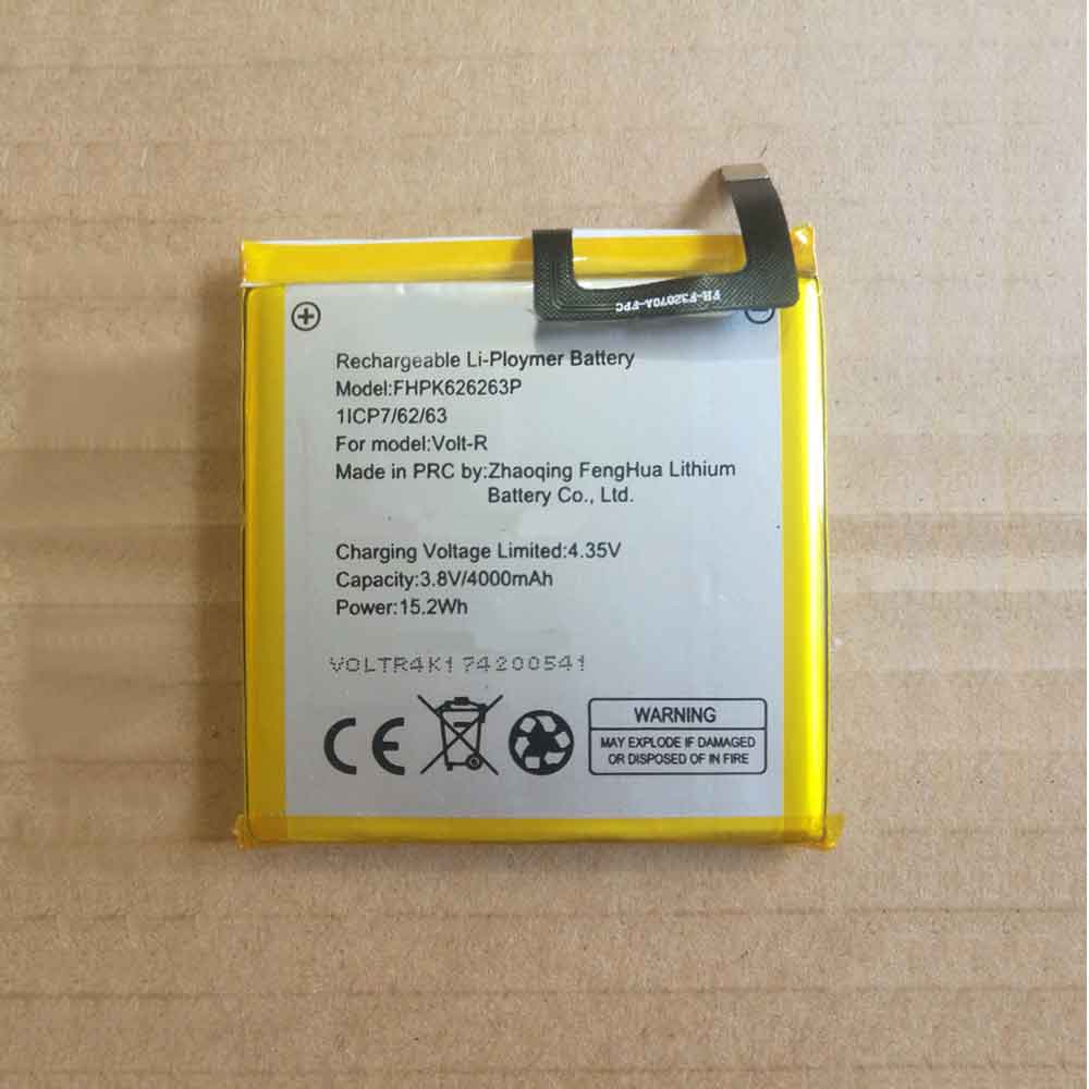 3.8V 4.35V 4000MAH 15.2WH FHPK626263P Smartphone Battery for Logicom Volt-R