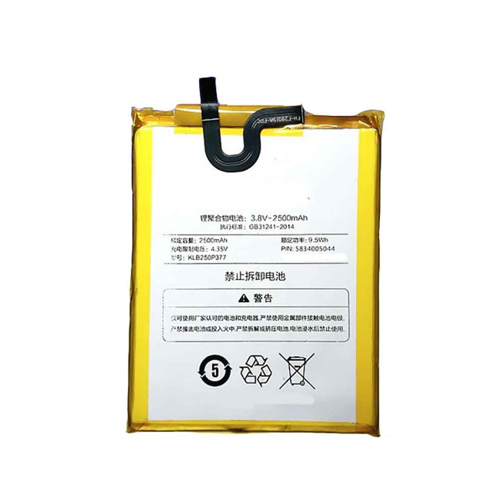 3.8V 4.35V 2500MAH 9.5WH Konka S3 Replacement Battery