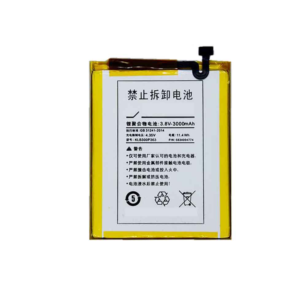 3.8V 4.35V 3000MAH 11.4WH Konka R7 Replacement Battery