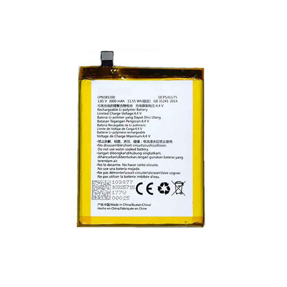 3.85V 4.40V 3000MAH 11.55WH LPN385300 Smartphone Battery for Hisense F23 F23M