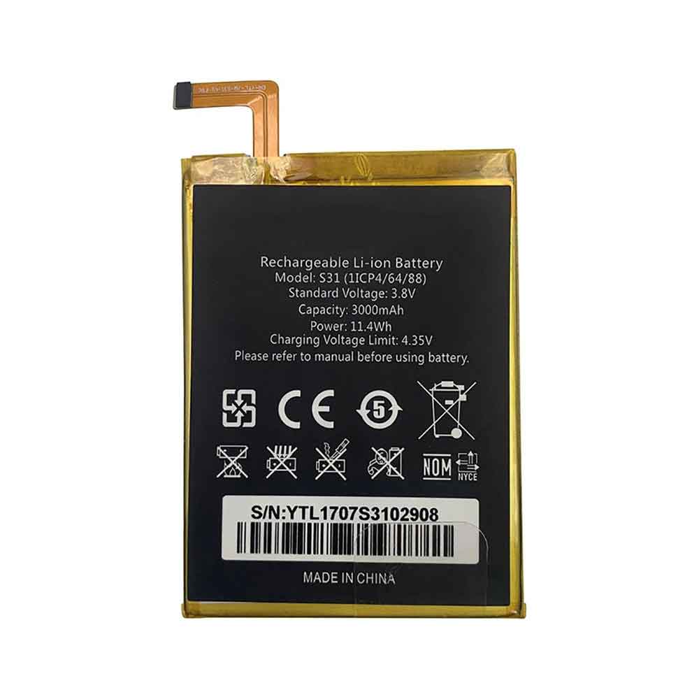 3.8V 4.35V 3000mAh 11.4WH S31 Smartphone Battery for Oukitel OKP6 G13