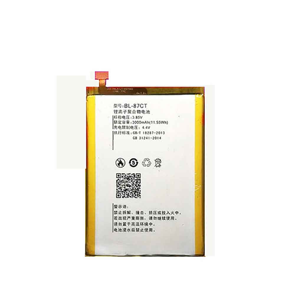 3.85V 4.40V 3000mAh 11.55WH BL-87CT Smartphone Battery for Koobee F1 S12 S309 S509