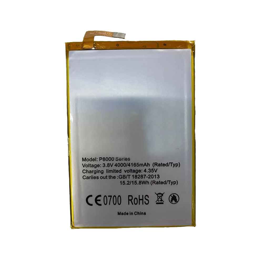 3.8V 4.35V 4000mAh/15.2WH P8000-Series Smartphone Battery for Elephone P8000 Series