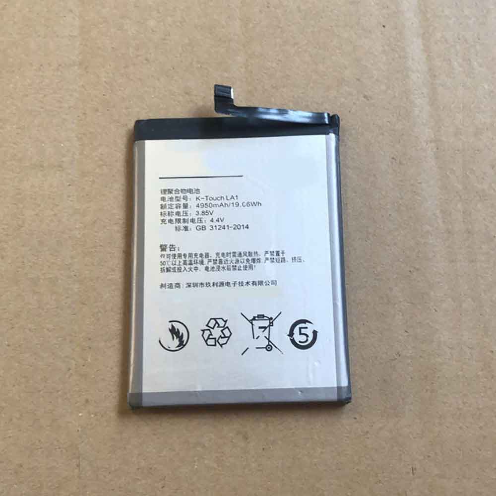 3.85V 4.4V 4950mAh/19.06WH K-Touch LA1 HD5 Replacement Battery