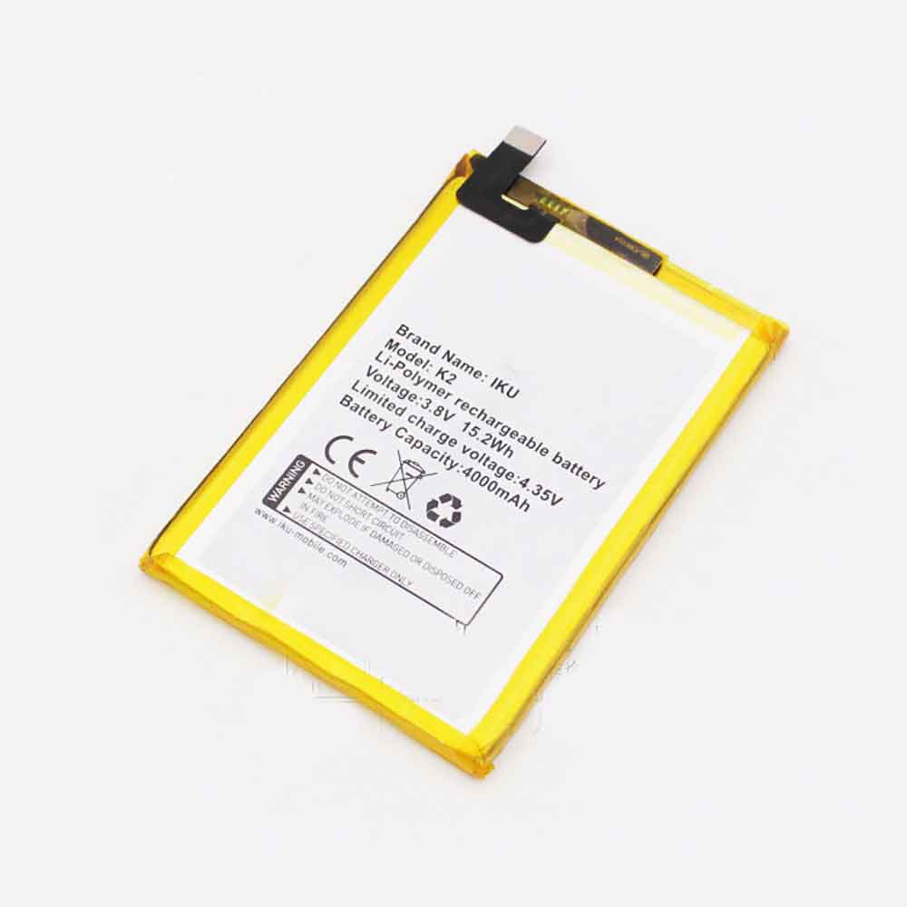 3.8V 4.35V 4000mAh/15.2WH K2 Smartphone Battery for IKU K2
