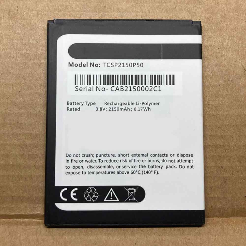 3.8V 2150mAh/8.17WH TCSP2150P50 Smartphone Battery for Panasonic TCSP2150P50