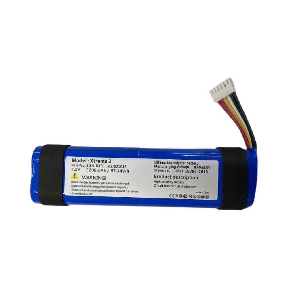 7.2V 5200mAh SUN-INTE-103-ID1019 Bluetooth Speakers Battery for JBL Xtreme2