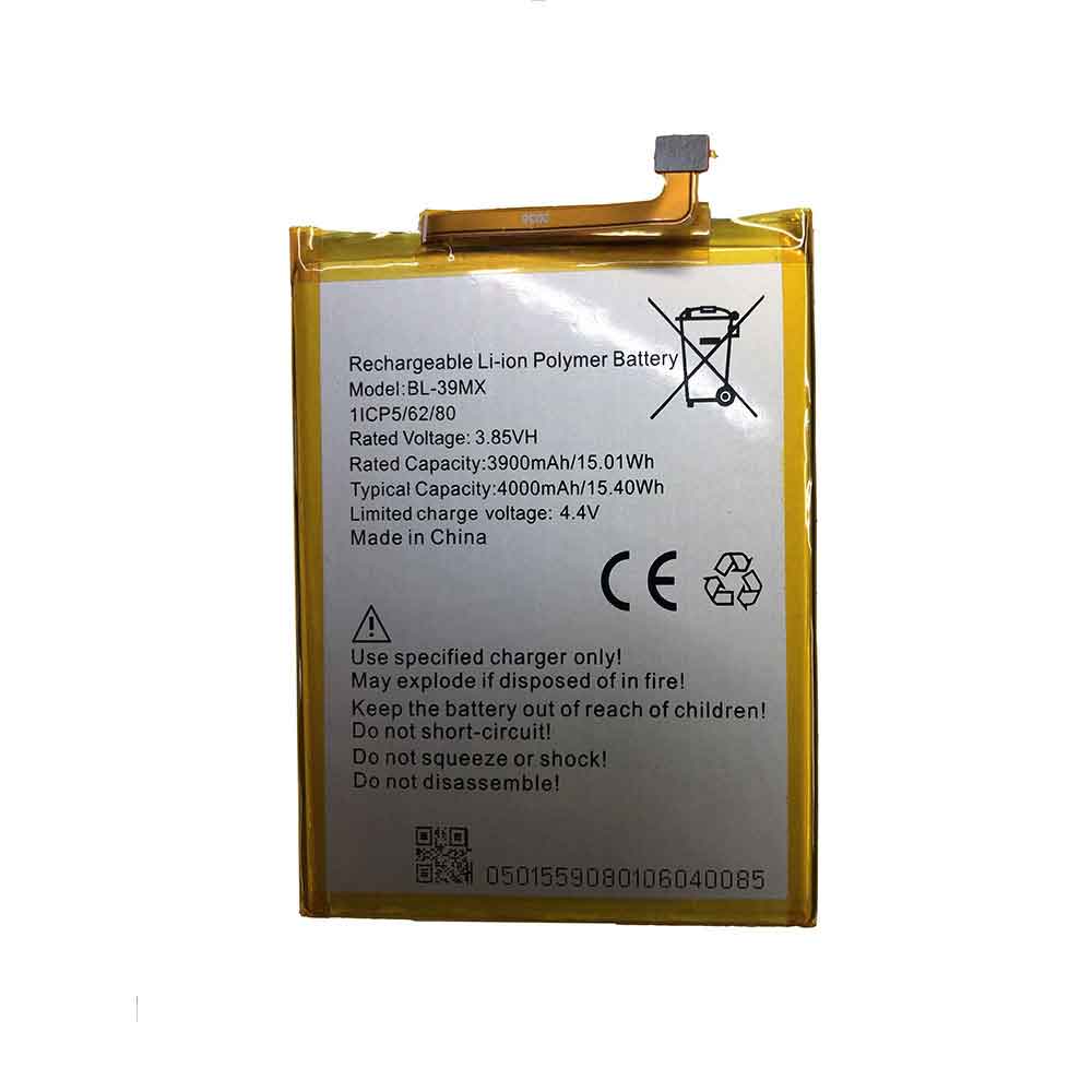 3.85V 4.4V 3900mAh/15.01WH BL-39MX Smartphone Battery for Infinix S5 Pro