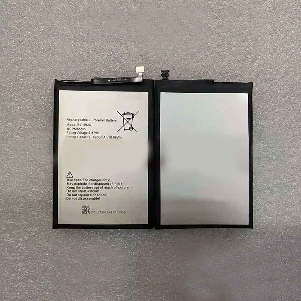 3.87V 4.45V 4900mAh/18.96WH Tecno BL-49JX Replacement Battery