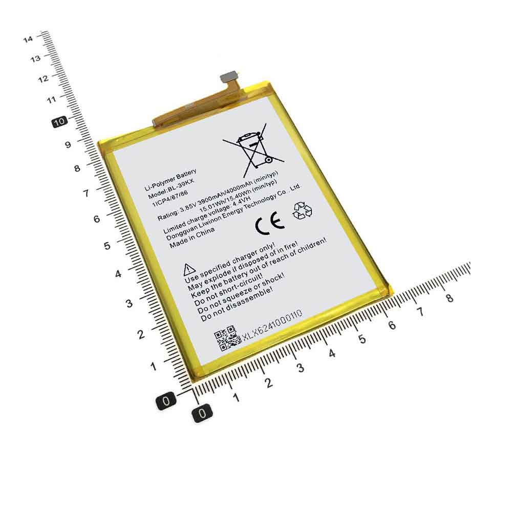 3.85V 4.4V 3900MAH/15.01WH BL-39KX Smartphone Battery for Infinix Hot 7 X624