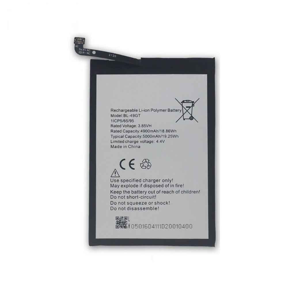 3.85V 4.4V 4900MAH/18.86WH BL-49GT Smartphone Battery for Tecno Camon 17 (CG6)