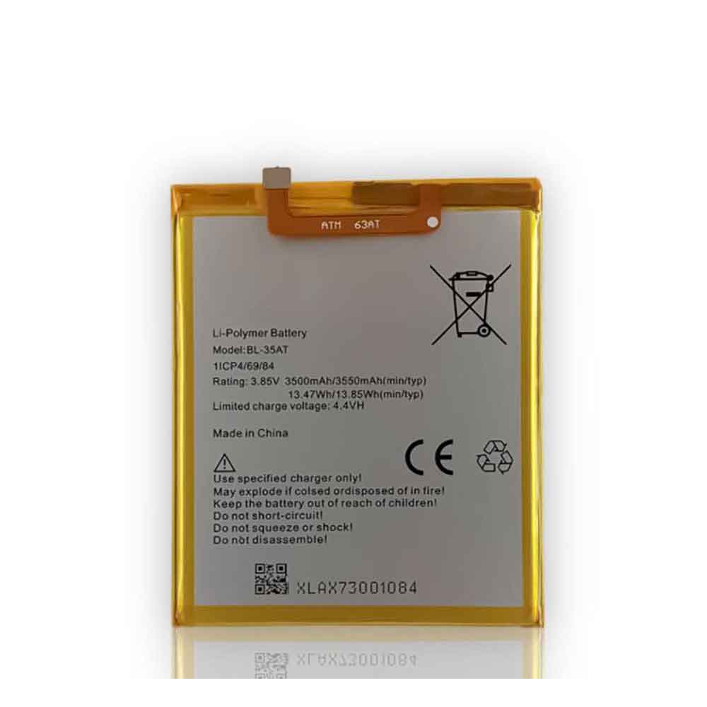 3.85V 4.4V 3500MAH/13.47WH BL-35AT Smartphone Battery for Tecno Phantom 8/AX8/AX7