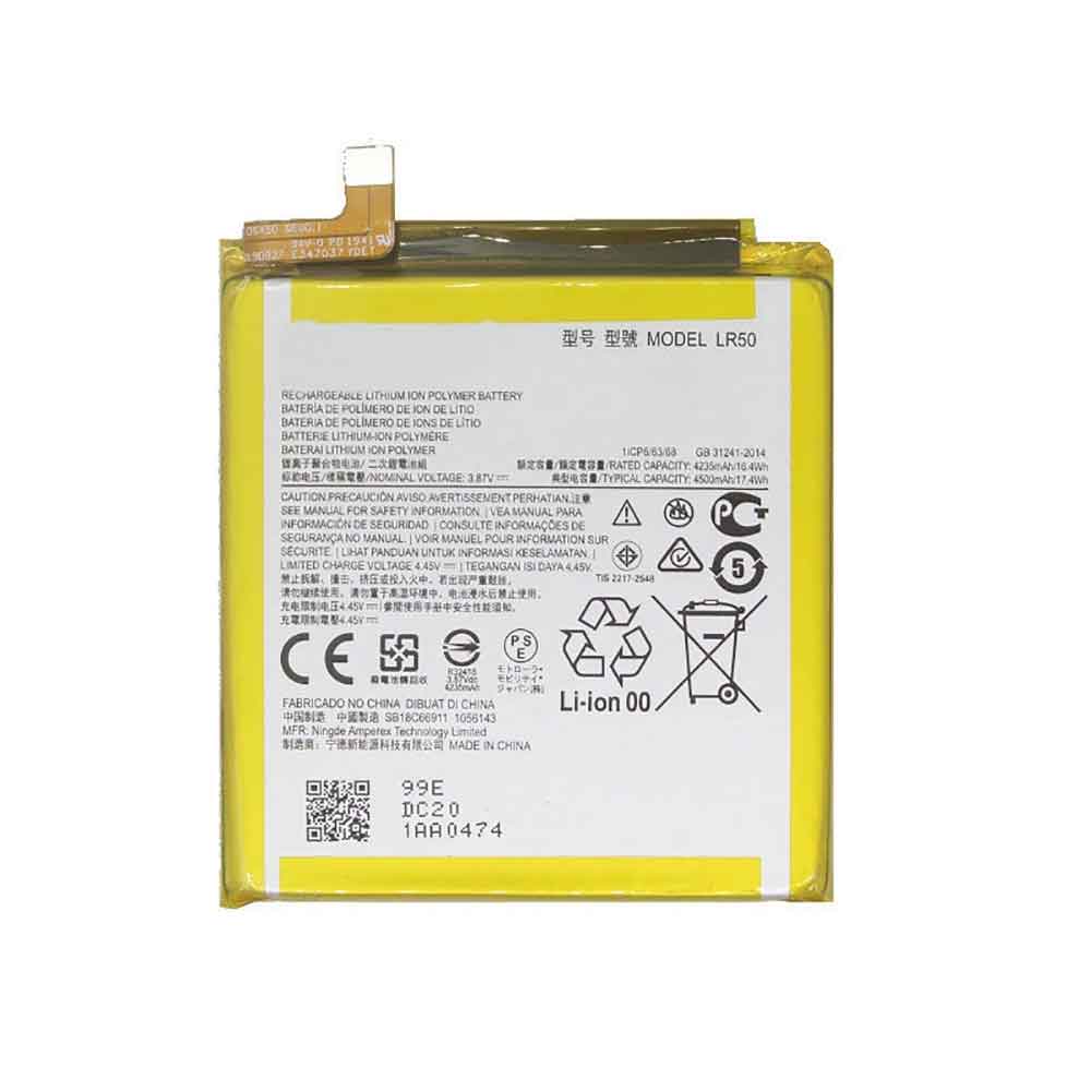 3.87V 4.45V 4235MAH/16.4WH LR50 Smartphone Battery for Motorola LR50