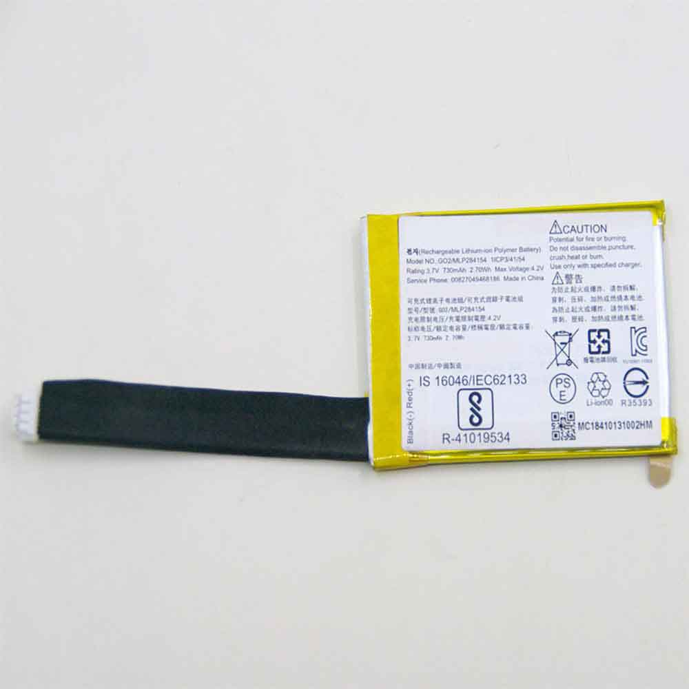 3.7V 4.2V 730mAh/2.70WH MLP284154 Bluetooth Speakers Battery for JBL Go 2 Go 2H Speaker
