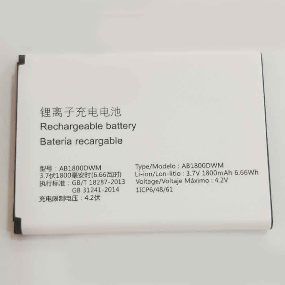3.7V 4.2V 1800mAh/6.66WH AB1800DWM Smartphone Battery for Philips E219