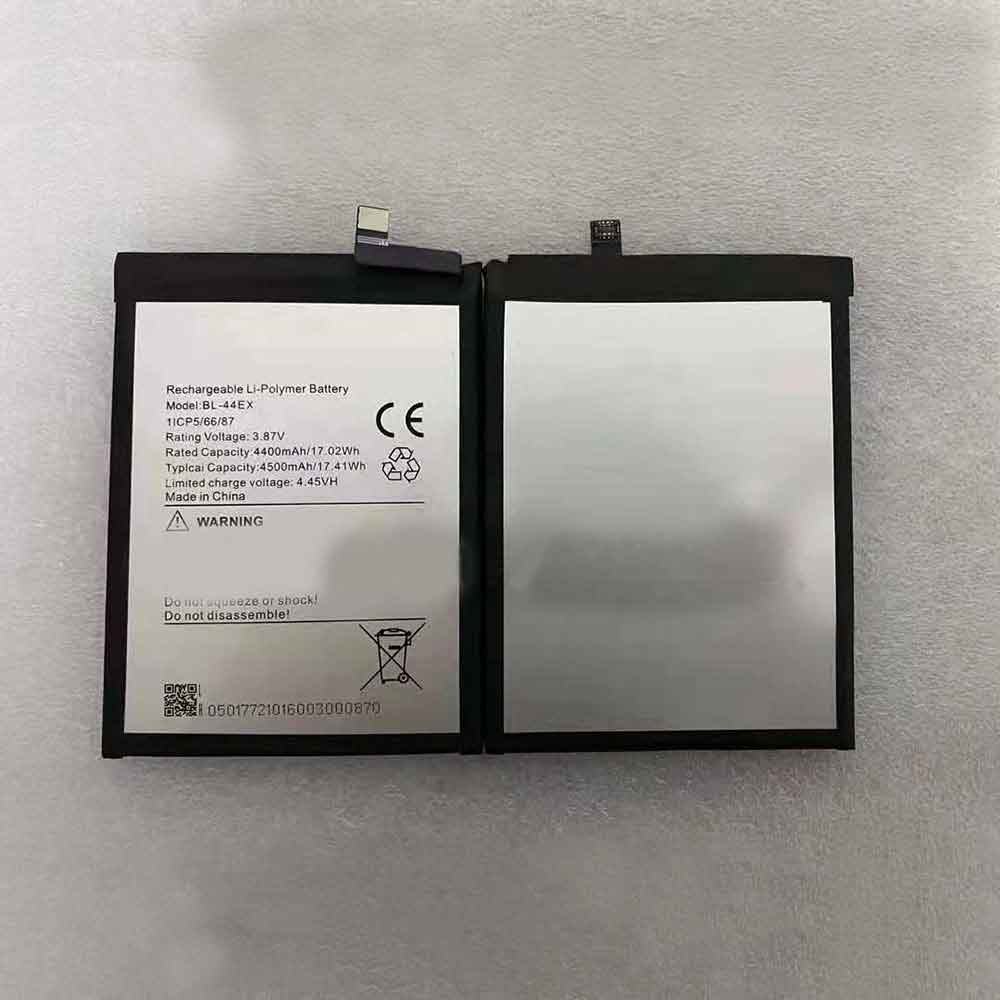 3.87V 4.45V 4400mAh/17.02WH BL-44EX Smartphone Battery for Infinix BL-44EX