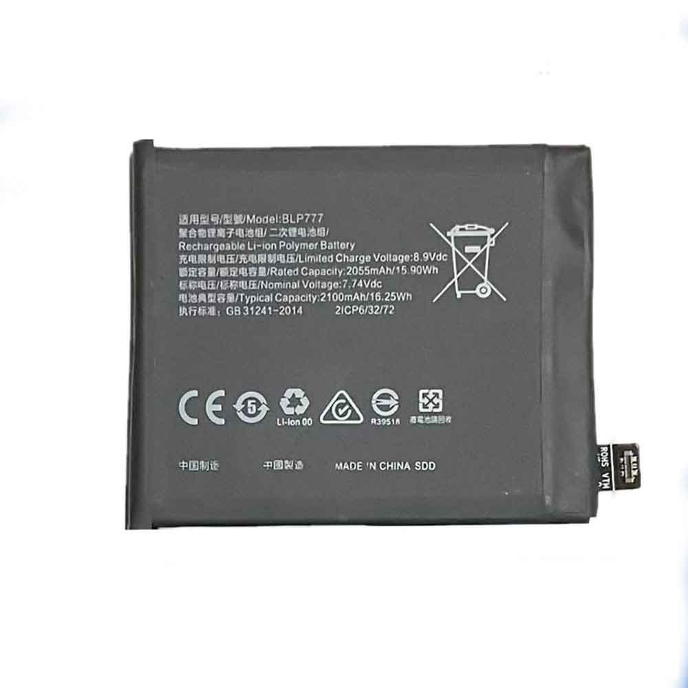 7.74V 8.90V 2055mAh 15.90WH BLP777 Smartphone Battery for OPPO Realme X50 PRO