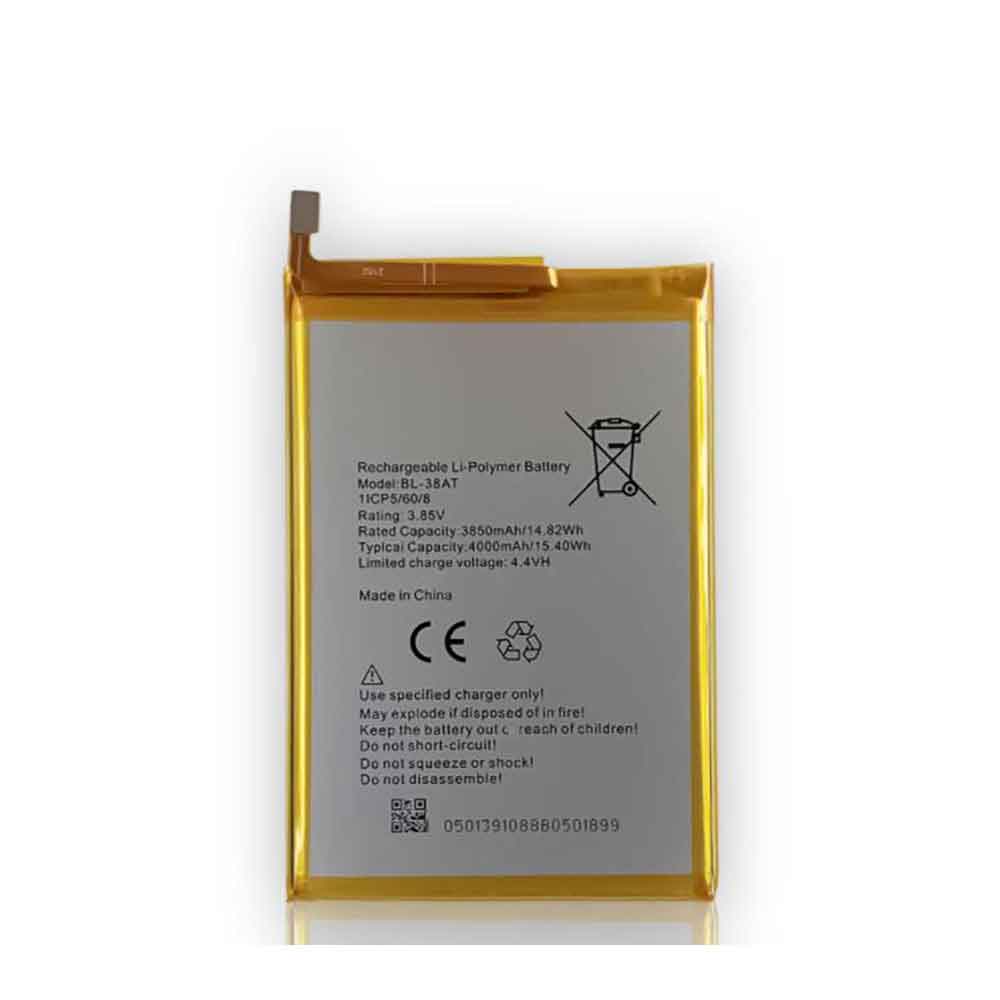 3.85V 4.4V 4000mAh 15.40WH BL-38AT Smartphone Battery for Tecno B1P/BP1(POP Power)Pop2 Power