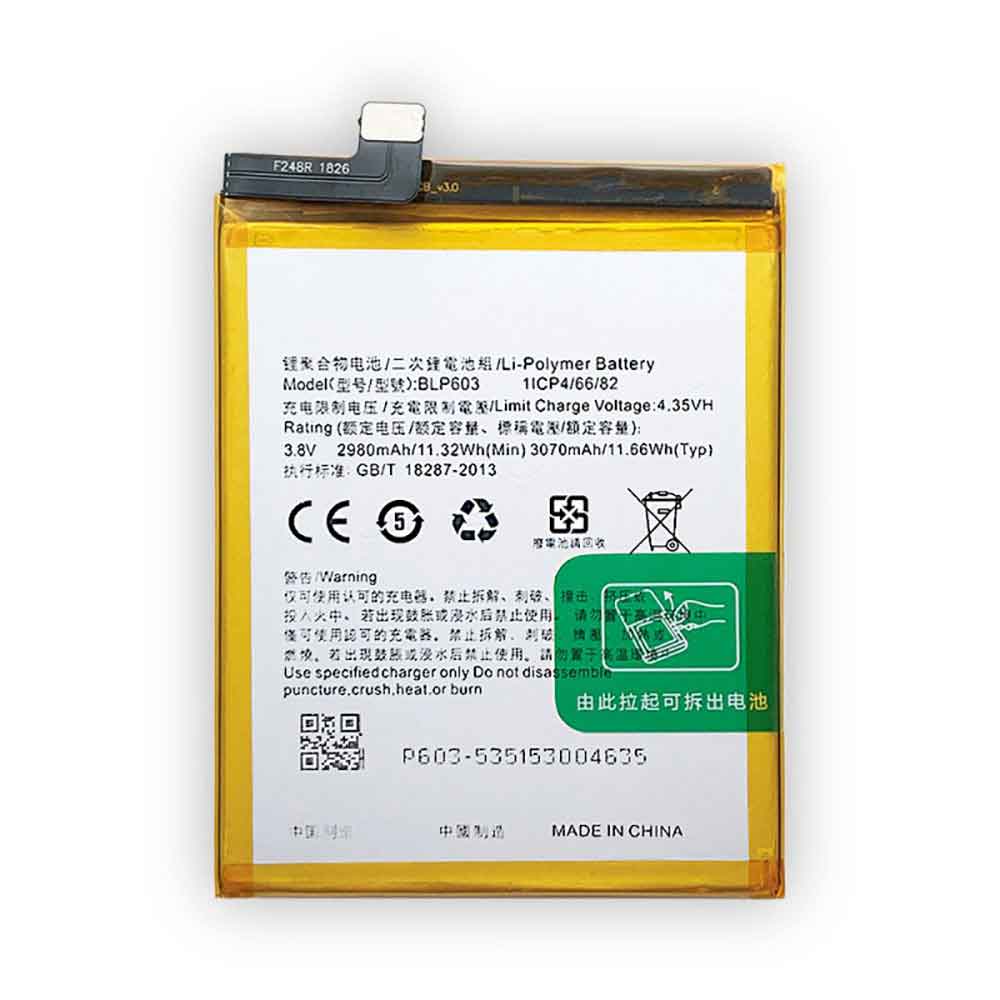 3.8V 4.35V 3070mAh 11.66WH BLP-603 Smartphone Battery for OPPO R7s R7ms R7st