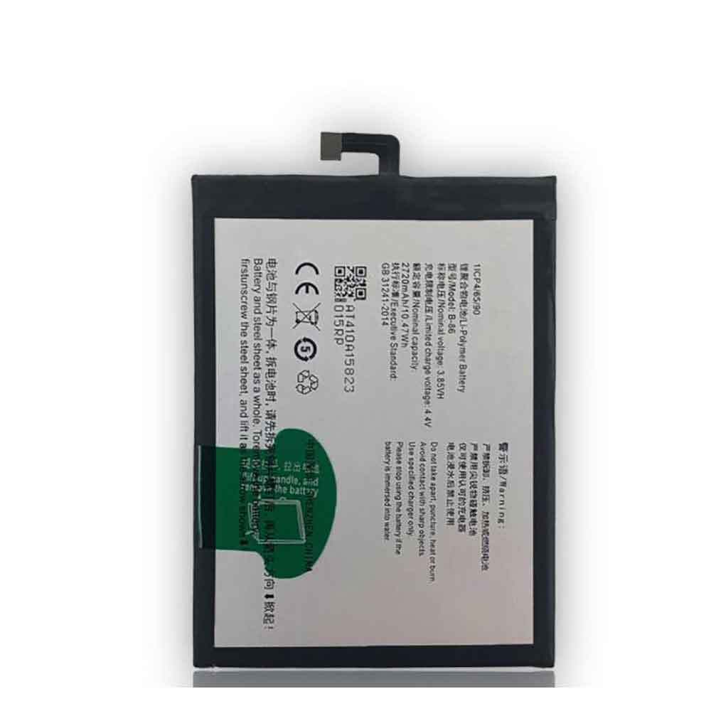 3.85V 4.4V 2720mAh/10.47WH B-86 Smartphone Battery for Vivo V1 max Y37/A/L