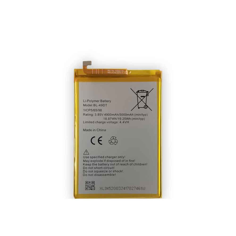 3.85V 4.4V 5000mAh/19.25WH BL-49DT Smartphone Battery for Tecno BL-49DT