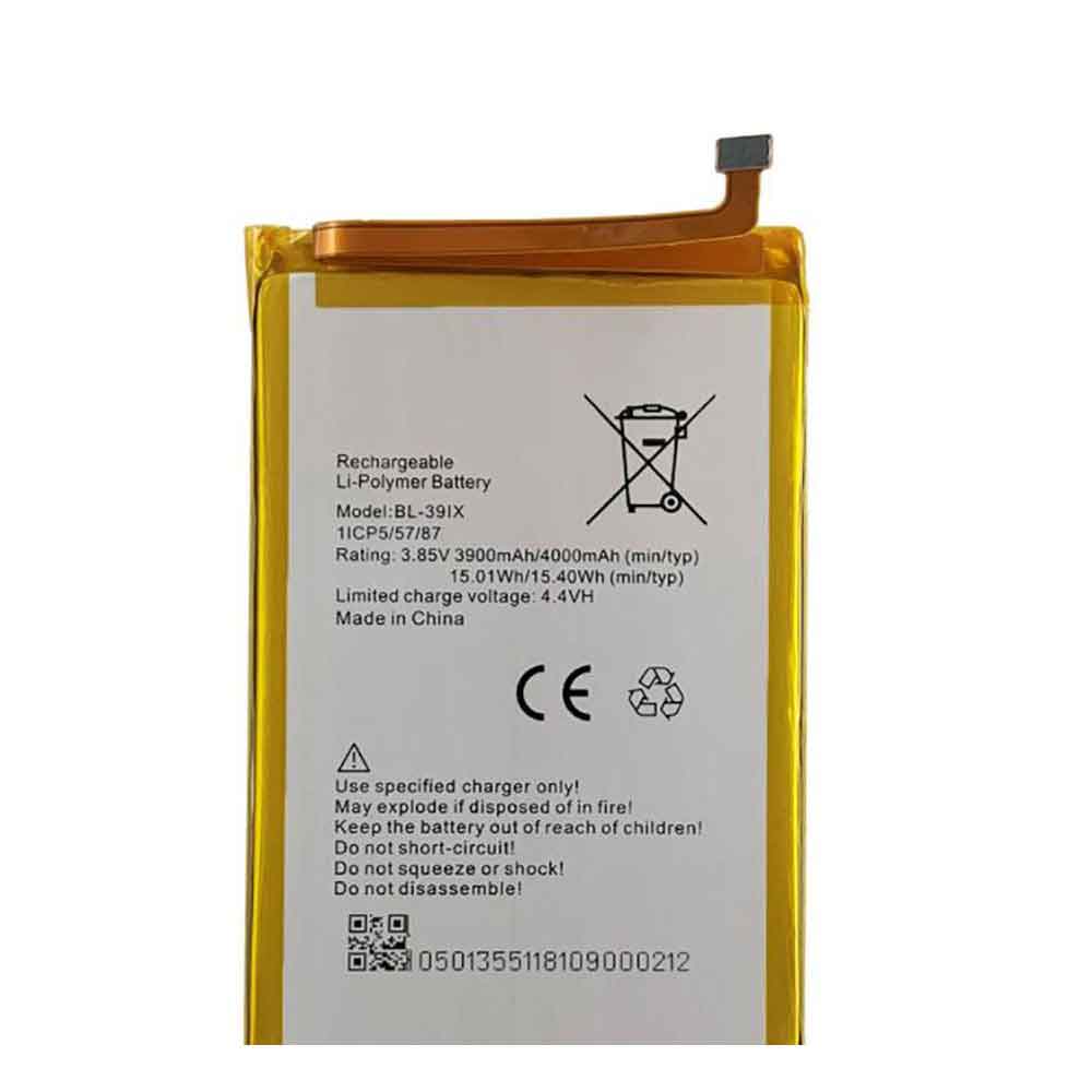 3.85V 4.4V 4000mAh/15.40WH BL-39IX Smartphone Battery for Infinix X605 Note 5 Pro