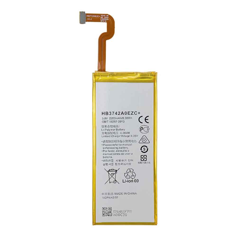 3.8V 4.35V 2200MAH/8.38Wh HB3742A0EZC+ Smartphone Battery for Huawei P8 Lite