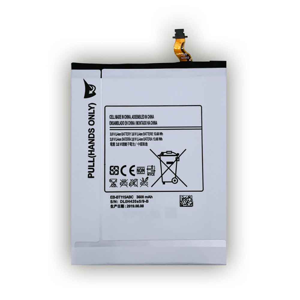 3.8V 3600MAH/13.68Wh EB-BT115ABC Tablet Battery for Samsung Tab3/T111/T110/T116/T113