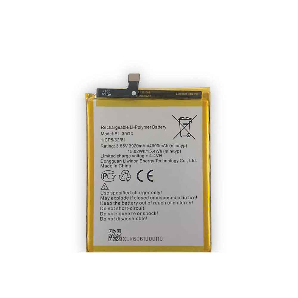 3.85V 4.4V 4000mAh/15.4WH BL-39GX Smartphone Battery for Infinix X573/Hot S3/X608