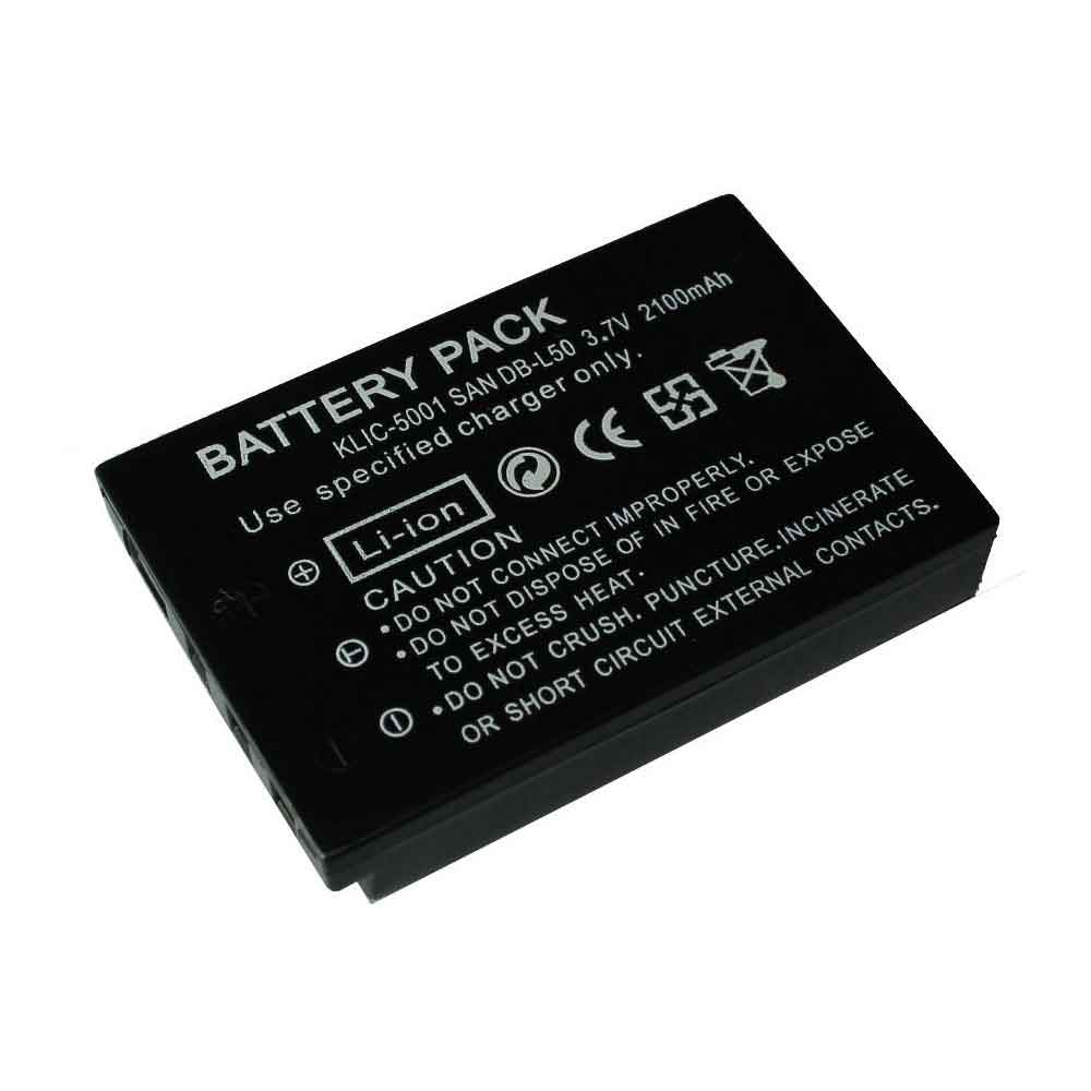 3.7V 2100mAh KLIC-5001 Camera Battery for Kodak Z7590 Z730 Z760 P712 P850 P880