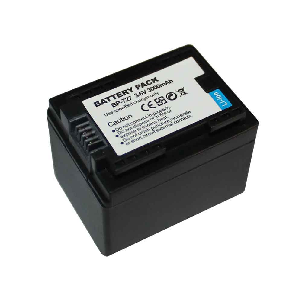 3.6V 3000mAh BP-727 Camera Battery for Canon HFR300 HFR32 HFR36 HFR38