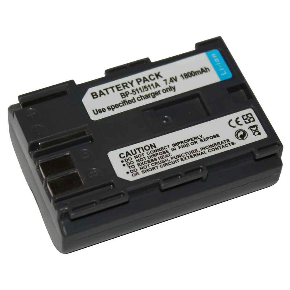 7.4V 1800mAh BP-511/511A Camera Battery for Canon EOS 50D 30D 40D 5D G5