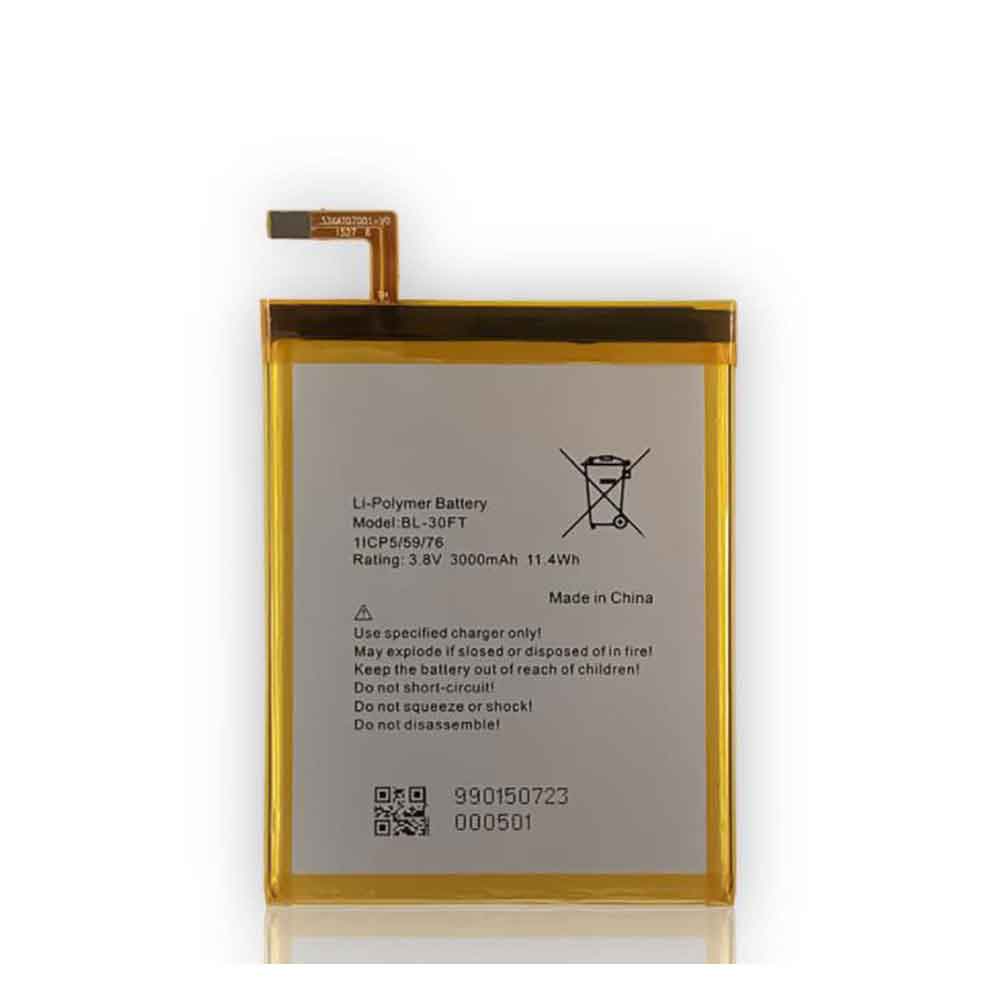 3.8V 3000mAh/11.4WH BL-30FT Smartphone Battery for Tecno Phantom 5 A5