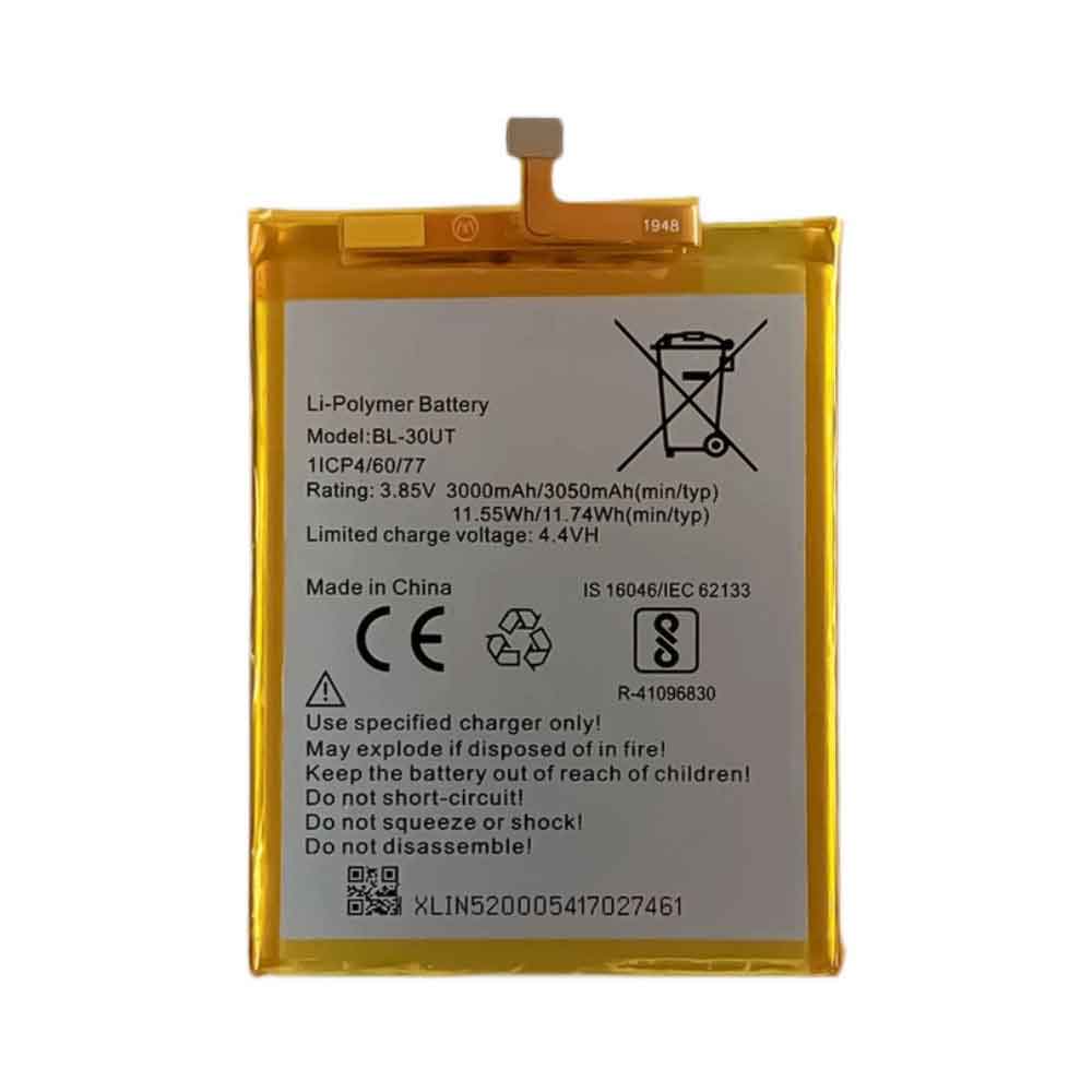 3.85V 4.4V 3000mAh/11.55WH BL-30UT Smartphone Battery for Tecno CA6 Camon CM