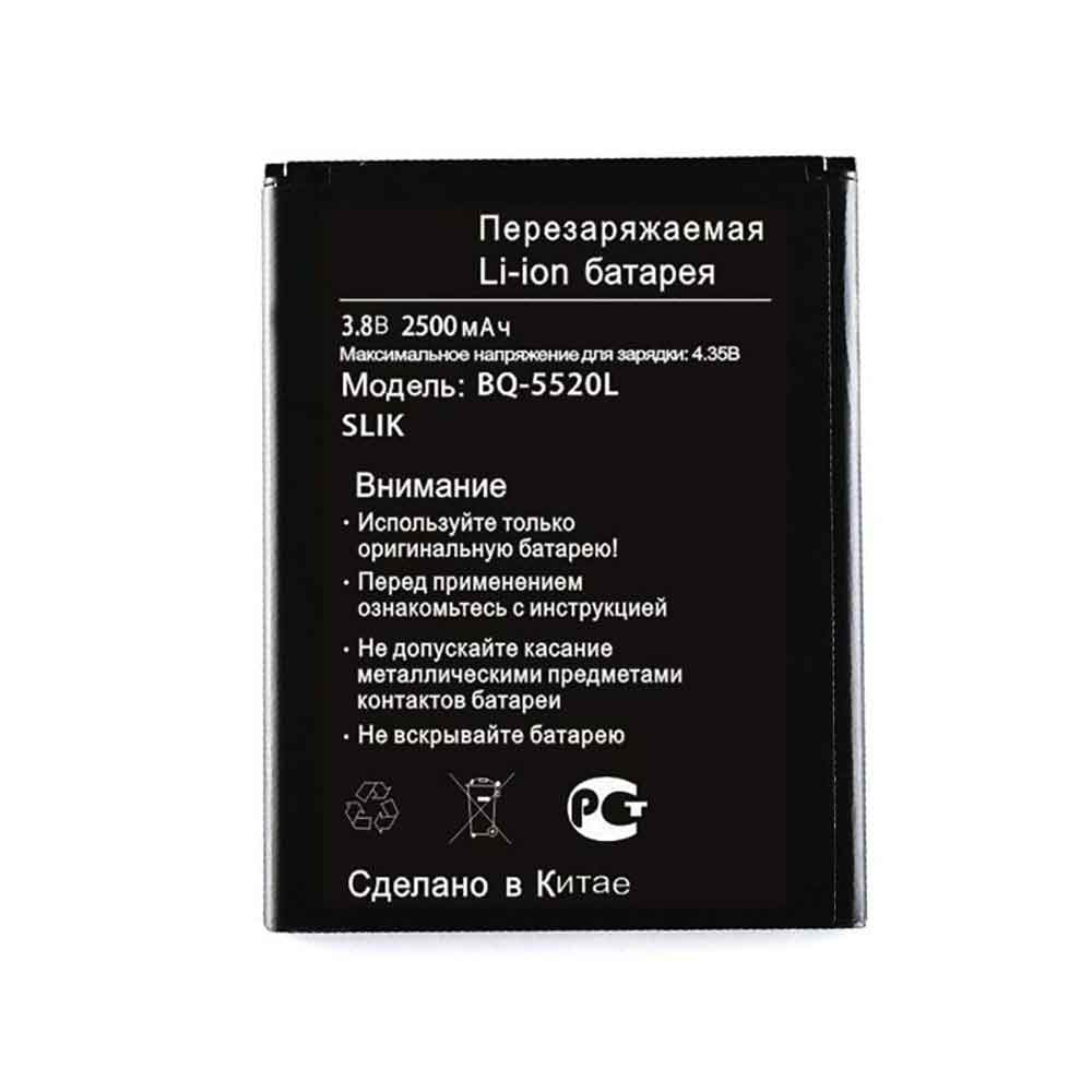3.8V 4.35V 2500mAh BQ-5520L Smartphone Battery for BQ BQ-5520L