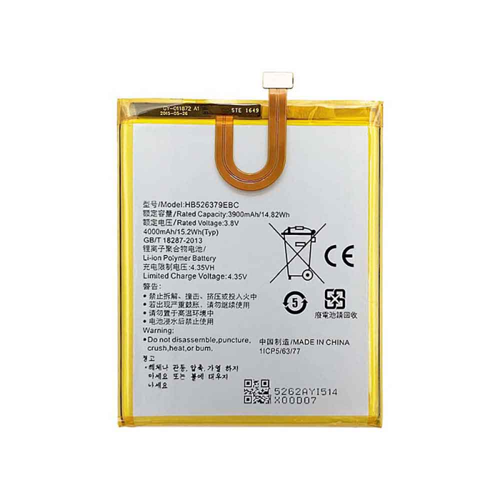 3.8V 4.35V 4000mAh/15.2WH HB526379EBC Smartphone Battery for Huawei Y6 Pro