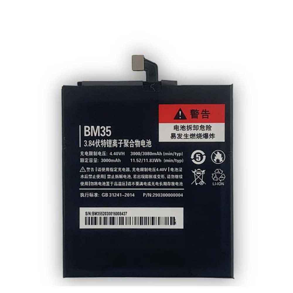 3.84V 4.4V 3000mAh/11.52WH BM35 Smartphone Battery for Xiaomi Mi 4c
