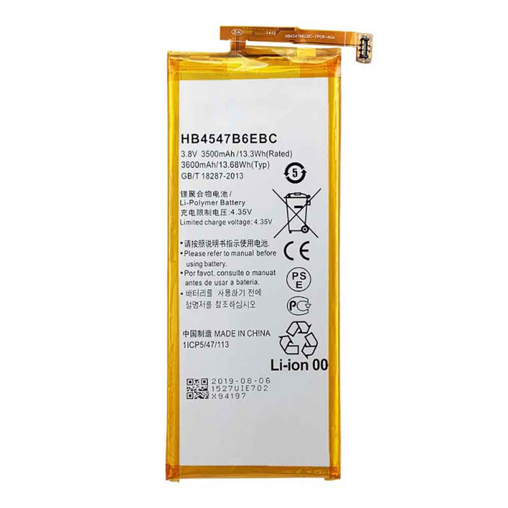 3.8V 4.35V 3500mAh/13.3WH HB4547B6EBC Smartphone Battery for Huawei Honor 6 Plus PE-TL20 PE-TL10