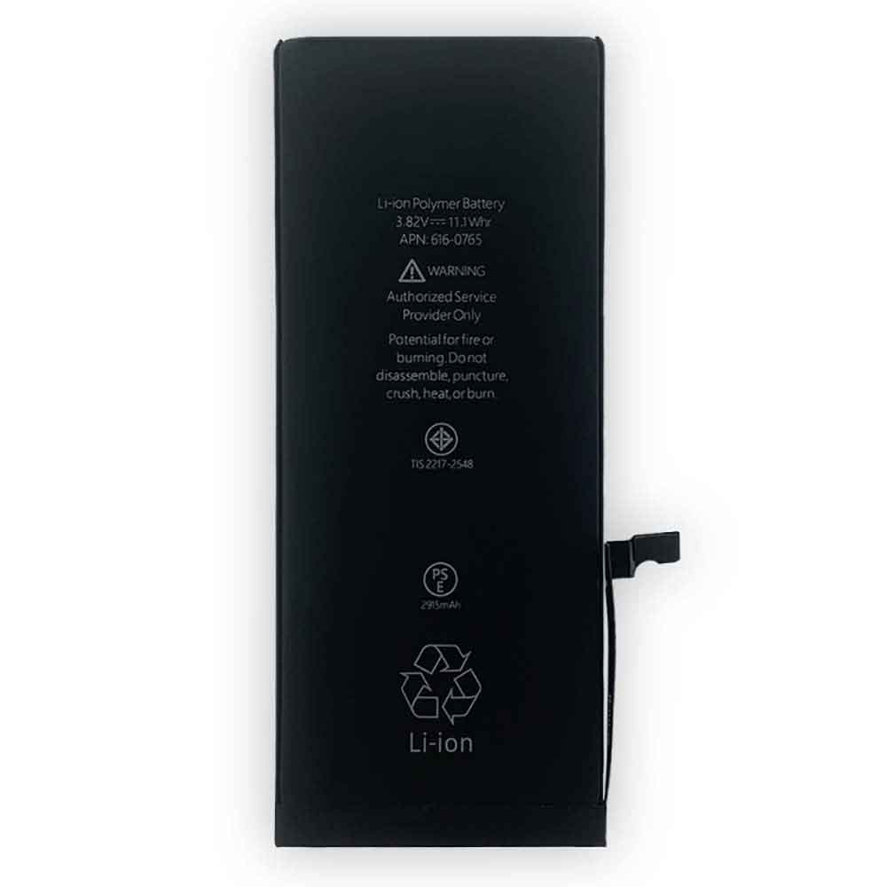 3.82V 4.35V 2915mAh/11.1WH 616-0765 Smartphone Battery for Apple iPhone 6 Plus