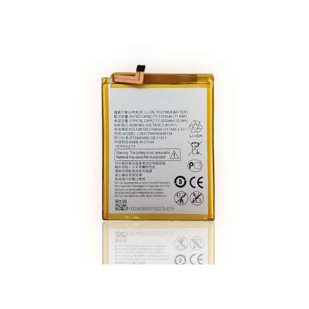 3.85V 4.4V 3100mAh/11.9WH Li3931T44P8h806139 Smartphone Battery for ZTE Blade V9 Vita V0920