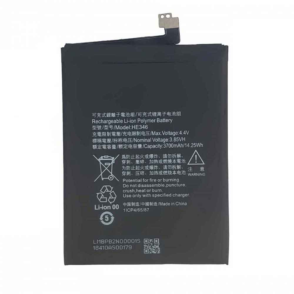 3.85V 4.4V 3700mAh/14.25WH HE346 Smartphone Battery for Nokia 7 Plus