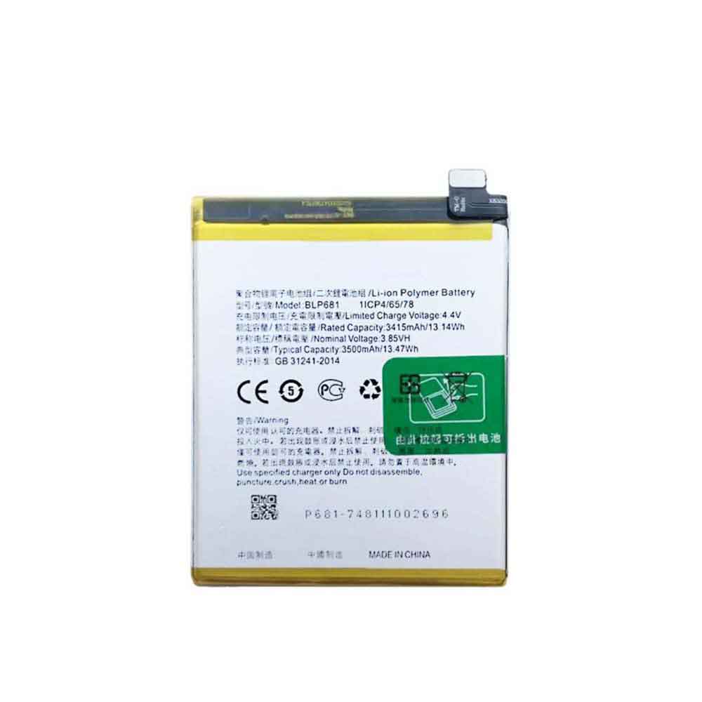 3.85V 4.4V 3500MAH/13.47WH BLP681 Smartphone Battery for OPPO R17 F9