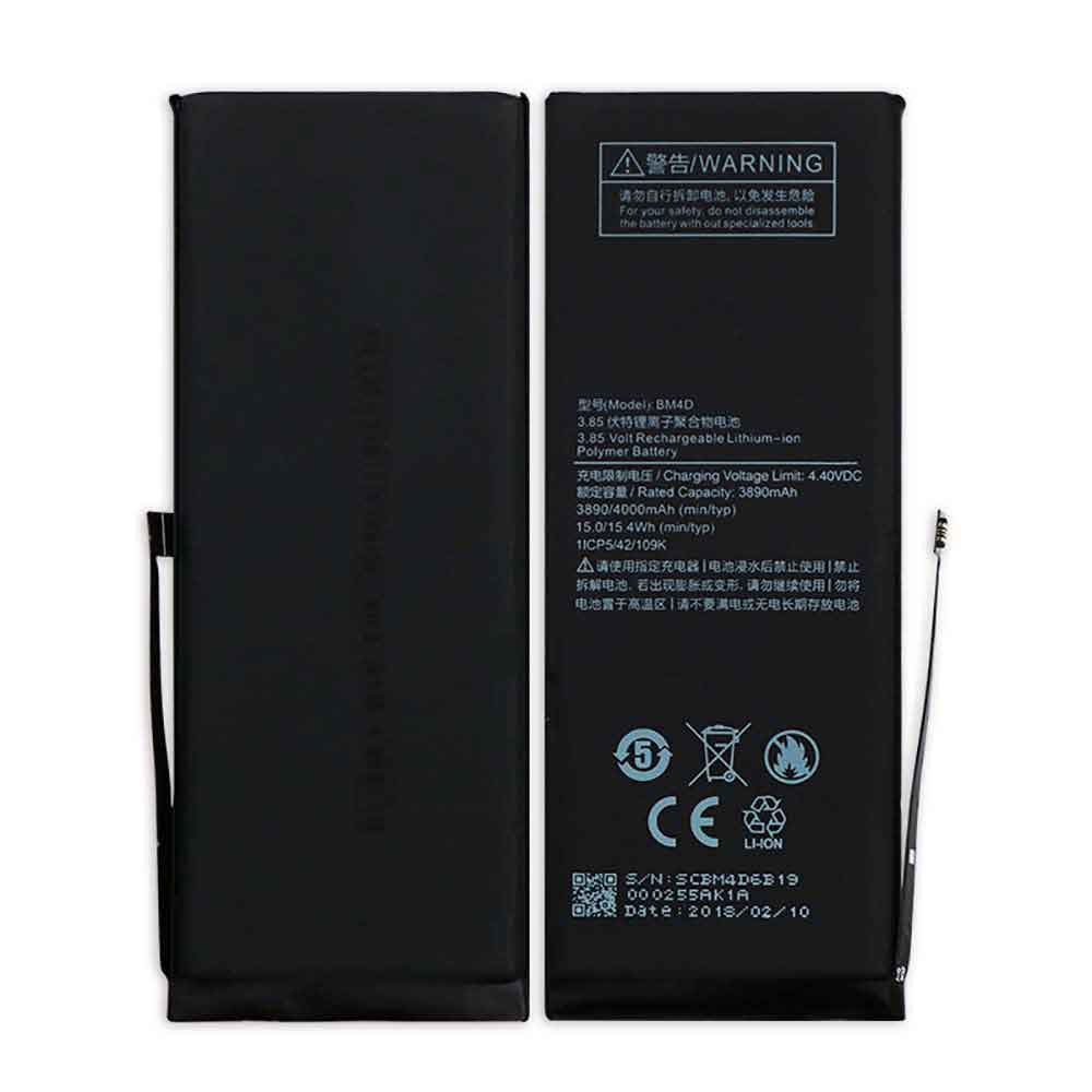 3.85V 4.4V 3890mAh/15.0WH BM4D Smartphone Battery for Xiaomi Mi 6 Plus