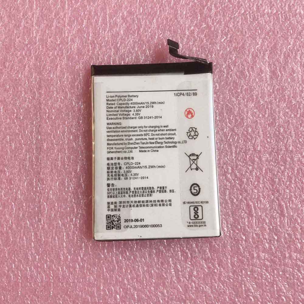 3.8V 4.35V 4000mAh/15.2WH CPLD-224 Smartphone Battery for Coolpad CPLD-224